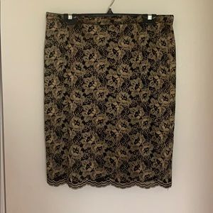 Gianni Gold Lace Skirt